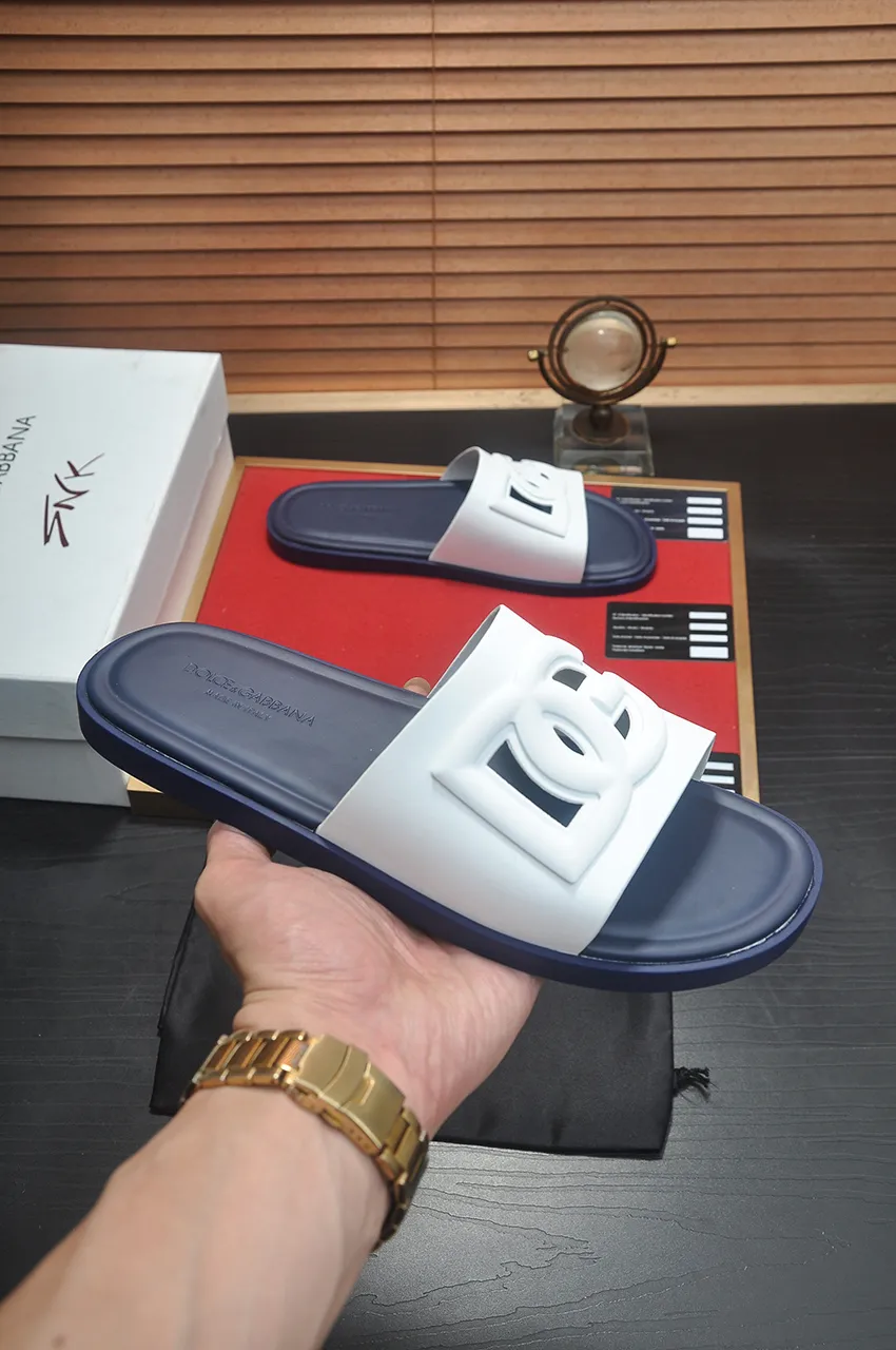 Men's shoes 💰280 [D&G] High-end quality Product trademark: DG "Dolce & Gabban*" slippers, Product material: Imported cowhide upper, original air cushion outsole, regular size: 38-45
